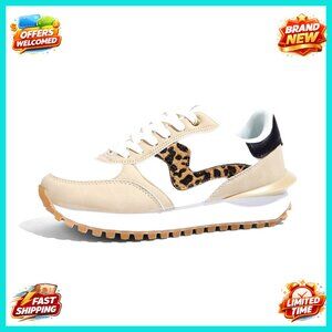 Retro Platform Sneakers Fashion Tennis Walking Shoes Durable Stylish Casual